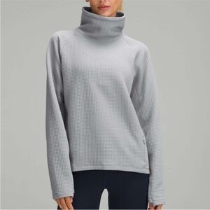 Lululemon Athletica Waffle Knit Funnel Neck Grey